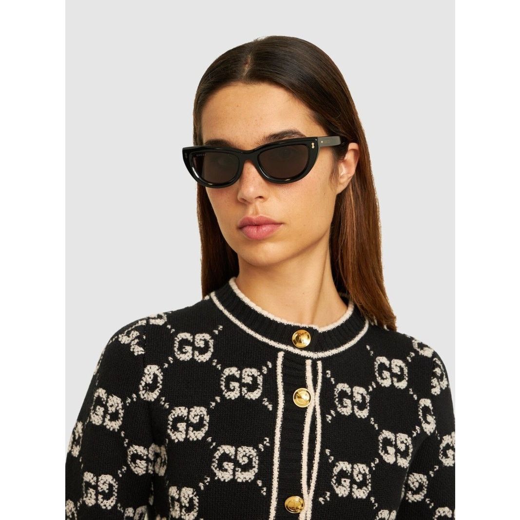Gucci NEW Gucci Sunglasses GG1521S 001 Black Grey Women Authentic Size ONE SIZE - 3 Thumbnail