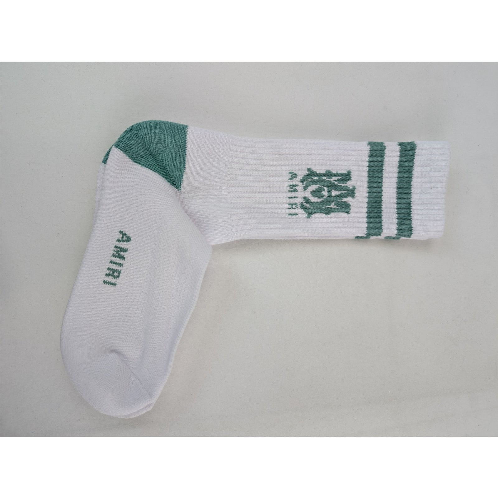 Amiri o1rshd1 Q:2 / Size: 41-42 / MA Stripe Socks White / Seacrest Size ONE SIZE - 11 Thumbnail