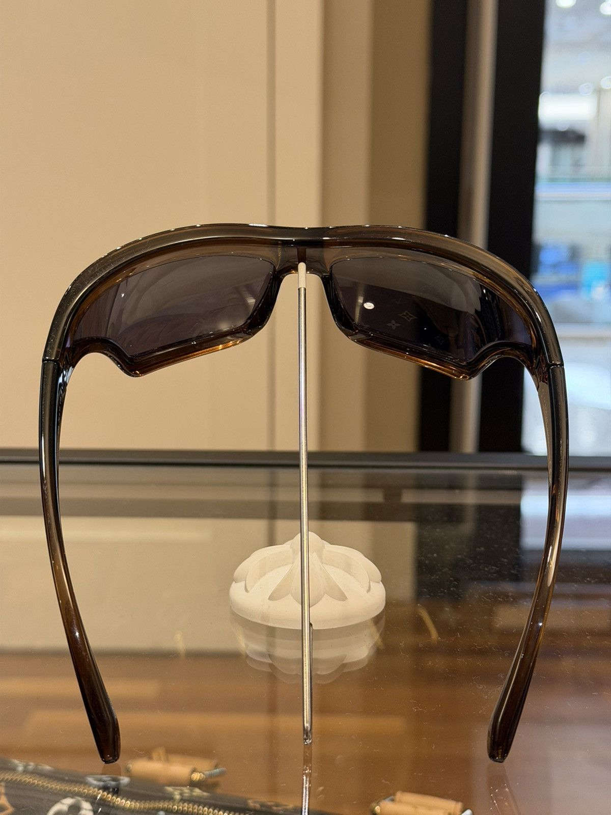 Loewe Loewe Arch Mask Sunglasses - Brown Size ONE SIZE - 5 Thumbnail