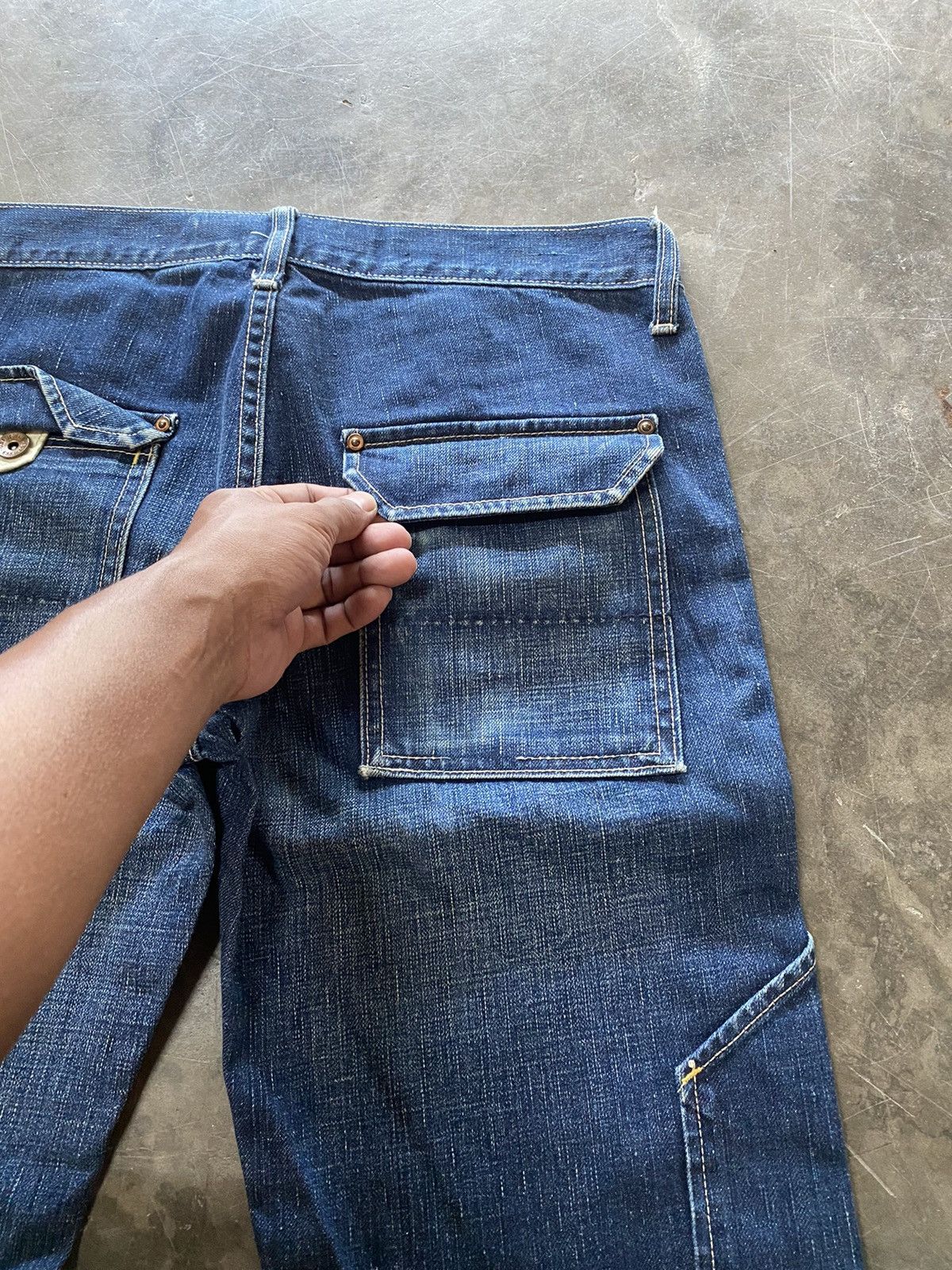 Gap × Japanese Brand Baggy Jeans Vintage Gap Carpenter Pants Size US 31 - 2 Thumbnail