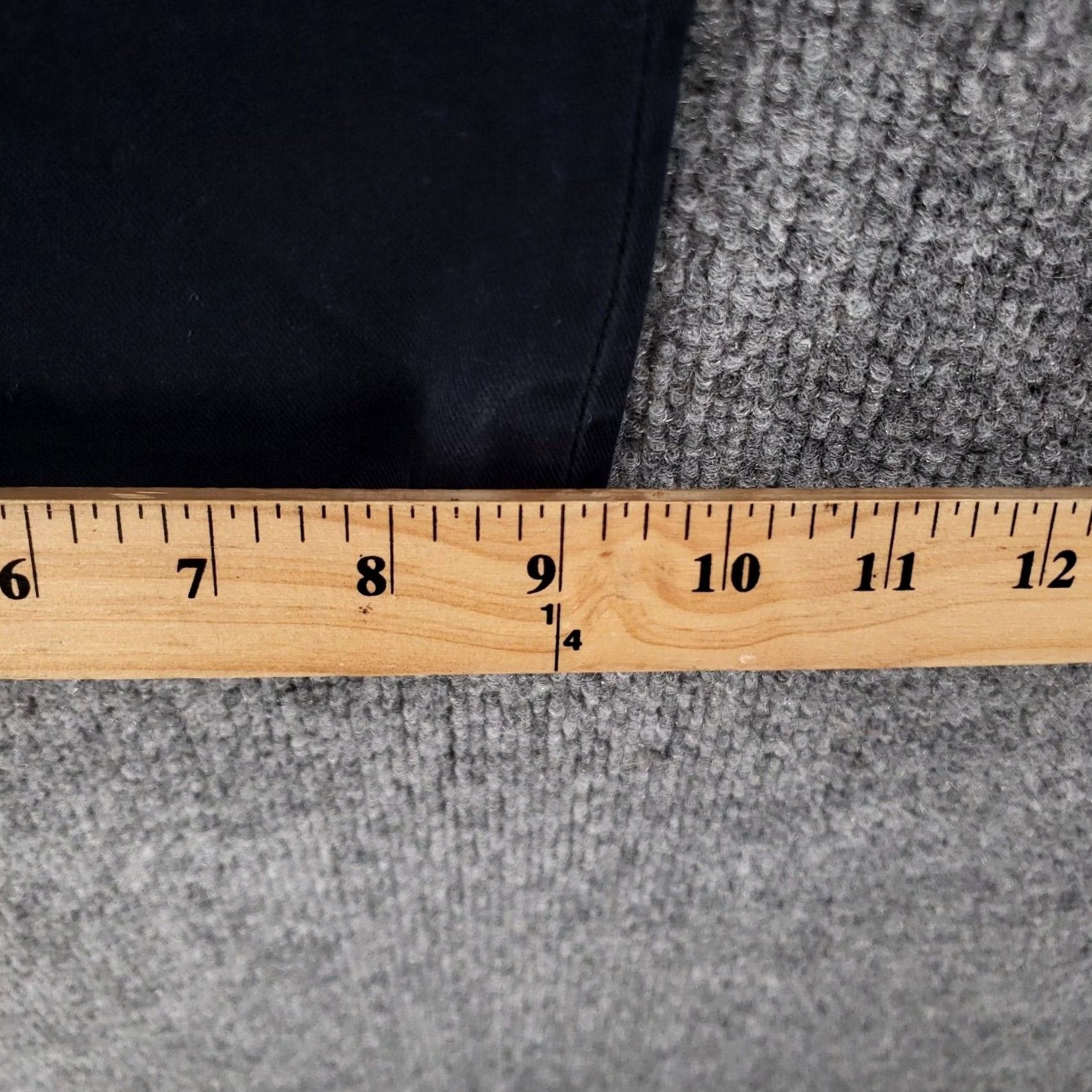 Vintage LL Bean Pants Mens 42x30 Navy Blue Chino Flat Front Straight Trousers Zip Fly Size US 42 / EU 58 - 4 Thumbnail