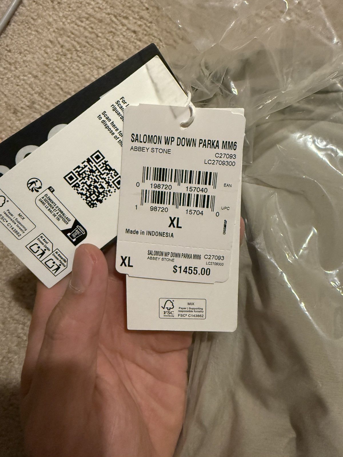 Maison Margiela × Salomon Salomon X MM6 Waterproof Down Parka Size US XL / EU 56 / 4 - 13 Thumbnail