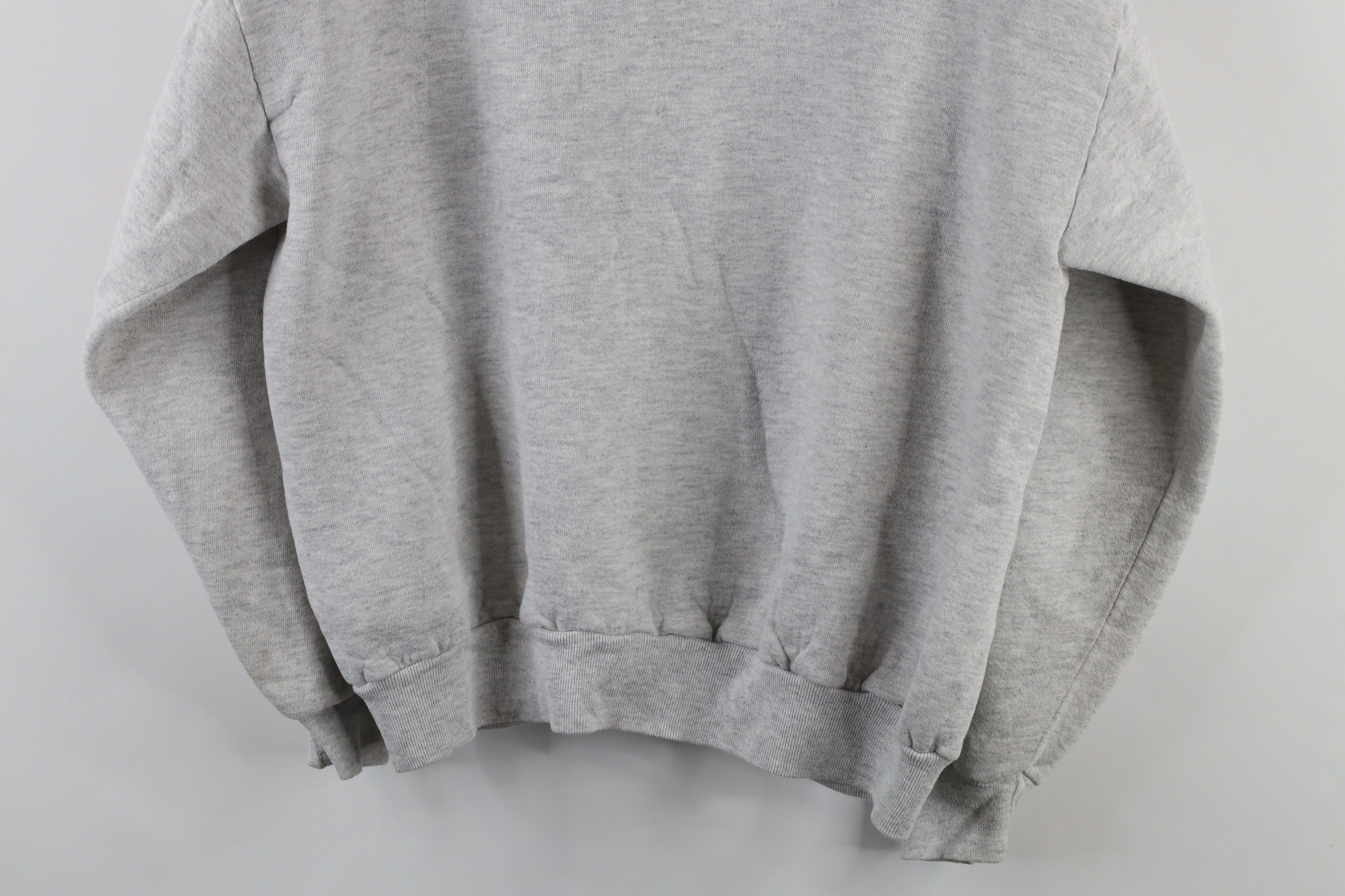 Vintage Vintage 90s Streetwear Crewneck Sweatshirt Heather Gray USA Size US XL / EU 56 / 4 - 9 Thumbnail