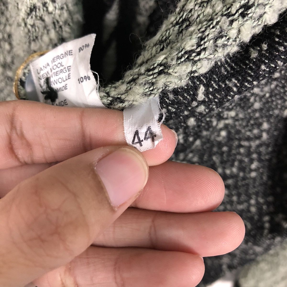 Designer × Vintage 📌Vintage Wool Tweed Jacket Domina Made in Italy Size US M / EU 48-50 / 2 - 20 Thumbnail