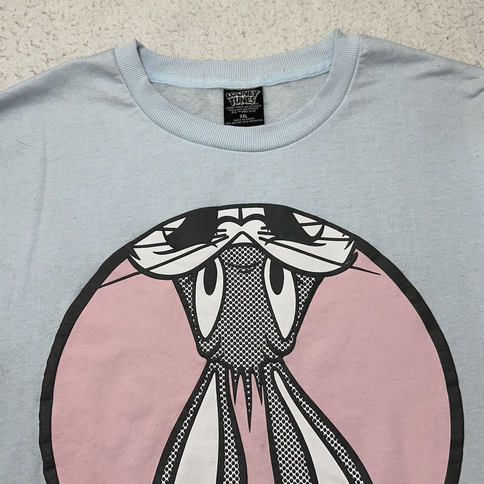 Other Looney Tunes XXL Bugs Bunny Crewneck Fleece Sweatshirt Blue Size XXL / US 16-18 / IT 52-54 - 4 Thumbnail