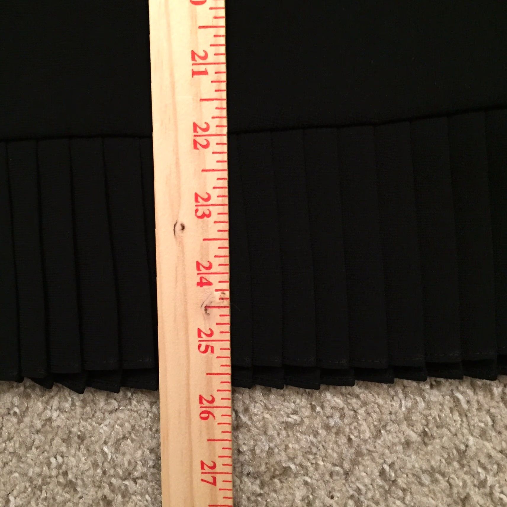 Vintage Jones Studio Skirt Women Pencil Midi Black Polyester Lined Size 6 Regular - Casual Party/Cocktail Size 28" / US 6 / IT 42 - 5 Thumbnail