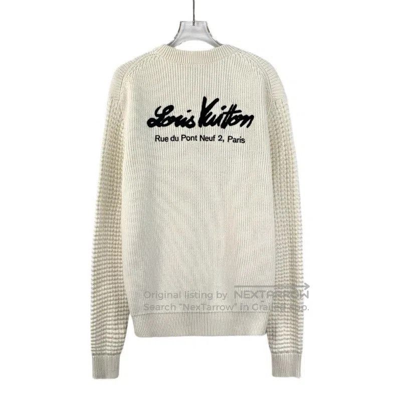 Louis Vuitton Louis Vuitton Logo Embroidered Cotton Sweater. Size US XS / EU 42 / 0 - 2 Thumbnail