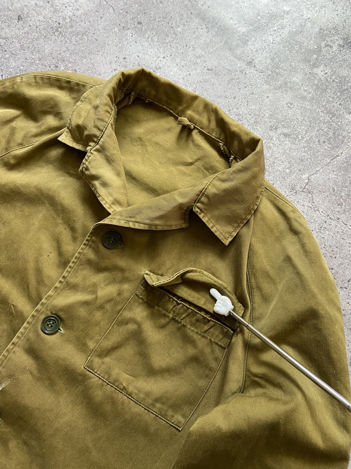 Vintage THRASHED 70s Work Jacket Workwear Vintage Distressed Size US M / EU 48-50 / 2 - 2 Thumbnail