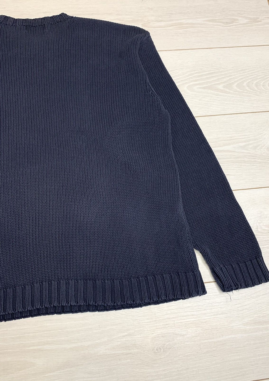 Yves Saint Laurent Vtg Yves Saint Laurent Navy Knit Sweater Fits 2XL-3XL Size US XXL / EU 58 / 5 - 11 Thumbnail