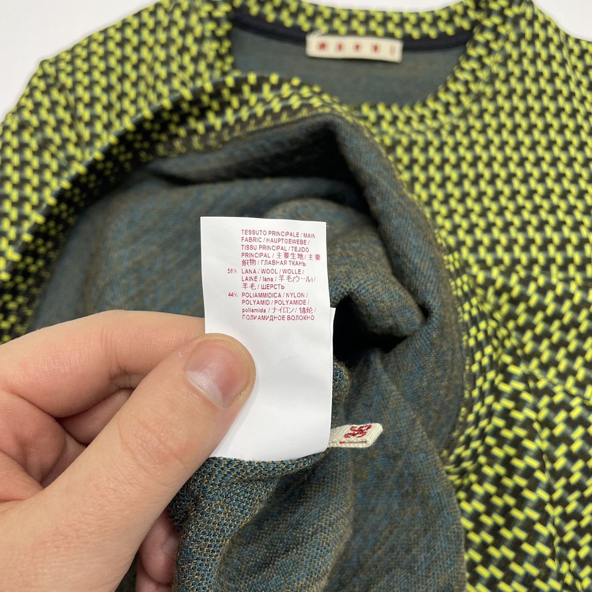 Marni Marni Jacquard Wool Abstract T-shirt Size XS / US 0-2 / IT 36-38 - 9 Thumbnail
