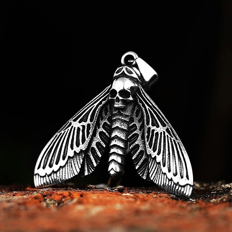 Jewelry Vintage Butterfly Skull Necklace Size ONE SIZE - 3 Thumbnail