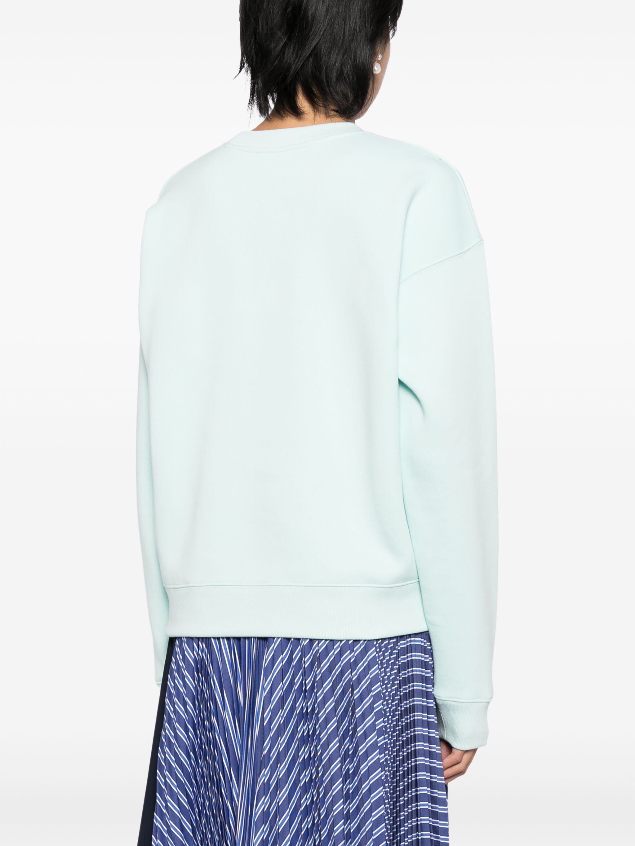 Maison Kitsune o1s22i1n1124 Bold Fox Head Crewneck Sweatshirt in Light Blue Size XS / US 0-2 / IT 36-38 - 4 Thumbnail