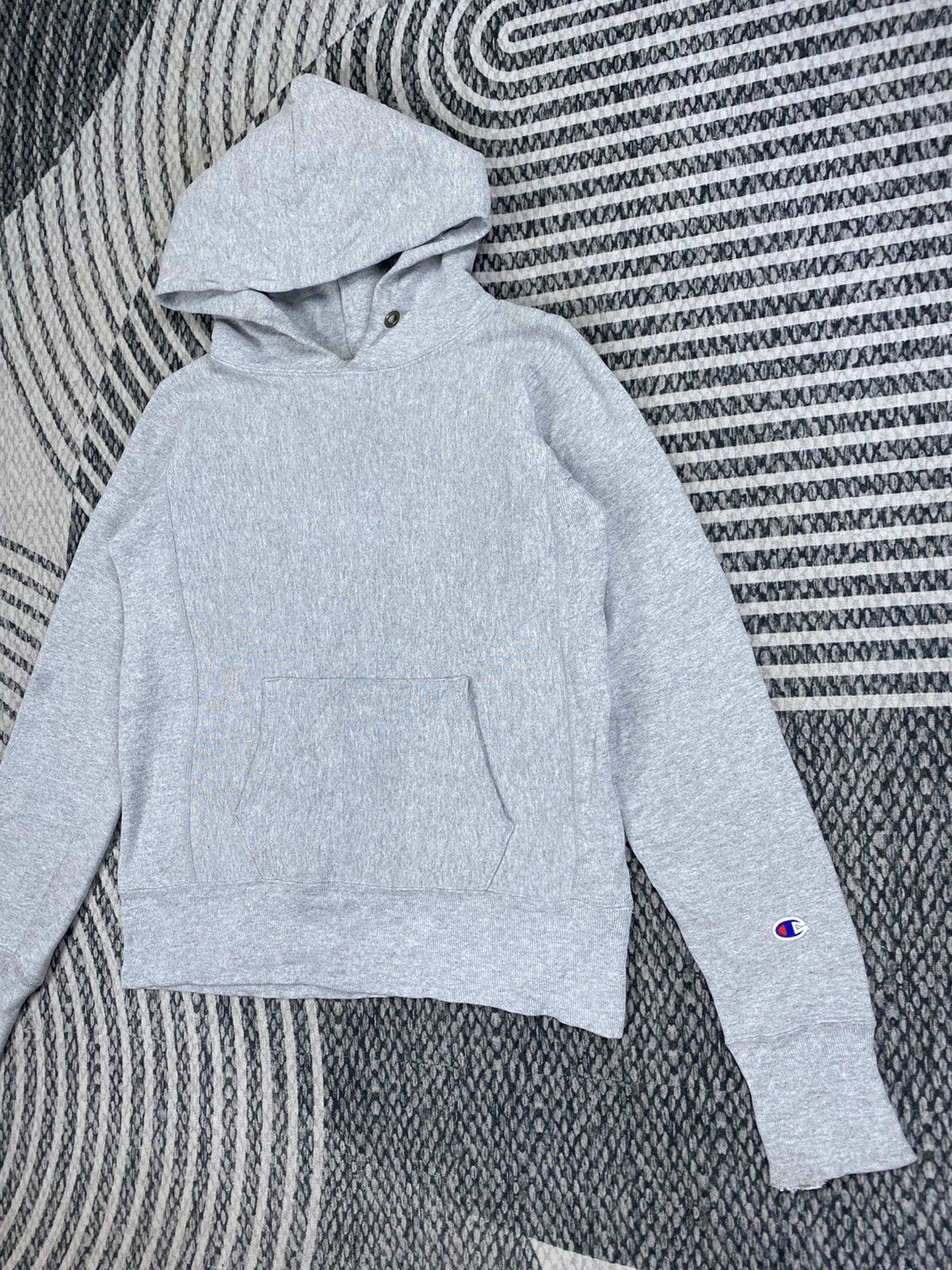 Champion 🔥Vintage Champion Reverse Weave Plain Gray Hoodie Size US S / EU 44-46 / 1 - 4 Thumbnail