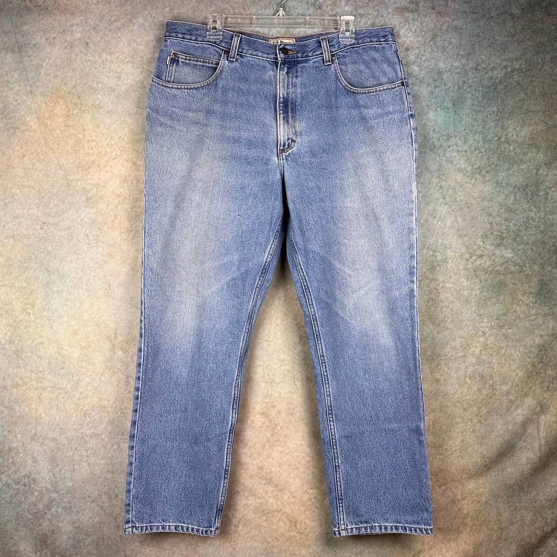 L.L. Bean × Vintage Vintage LL Bean Denim Jeans 38x30 Blue Classic Fit Size US 38 / EU 54 - 2 Thumbnail