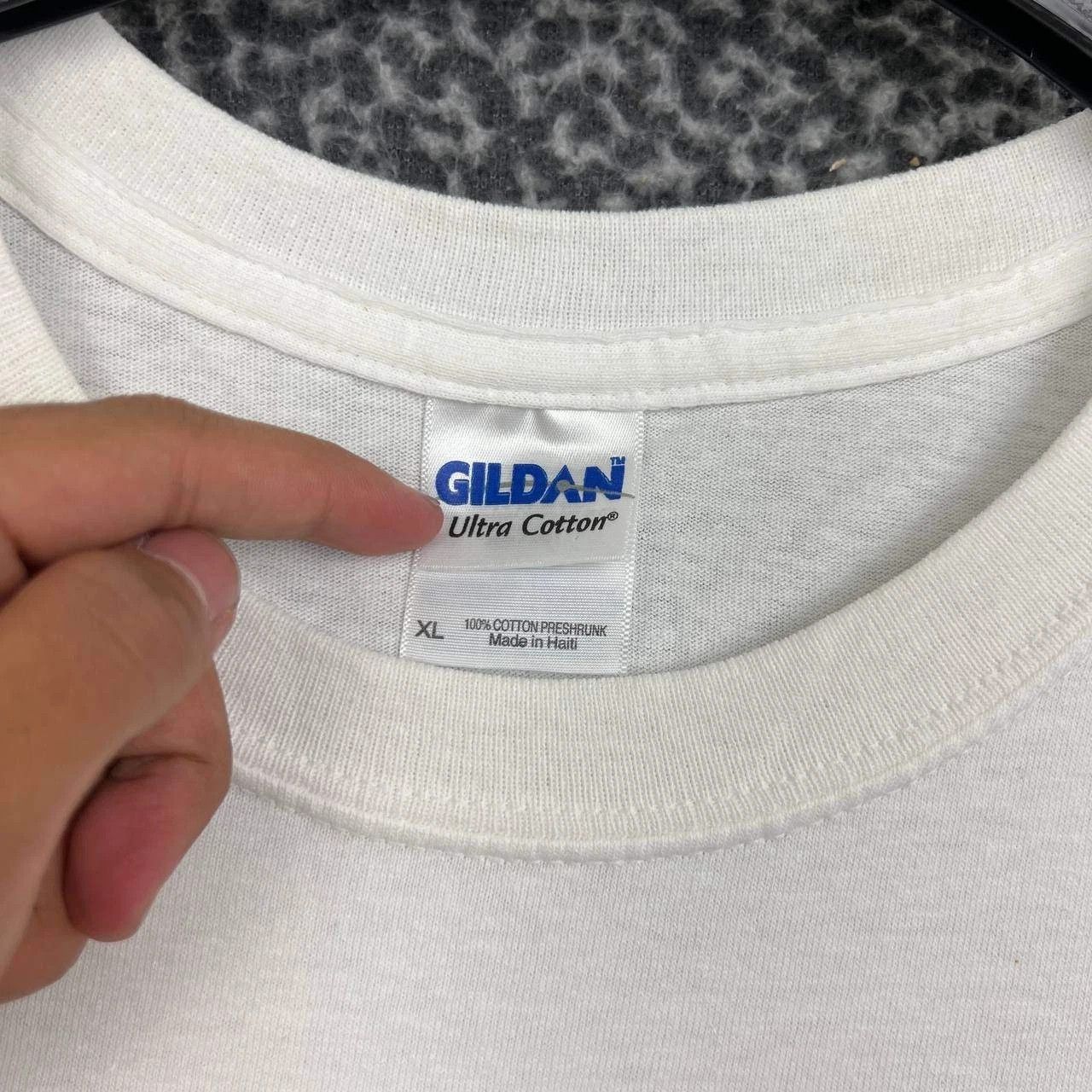Gildan Vintage Experience Jimi Hendrix Shirt Men XL White Gildan Size US XL / EU 56 / 4 - 9 Thumbnail