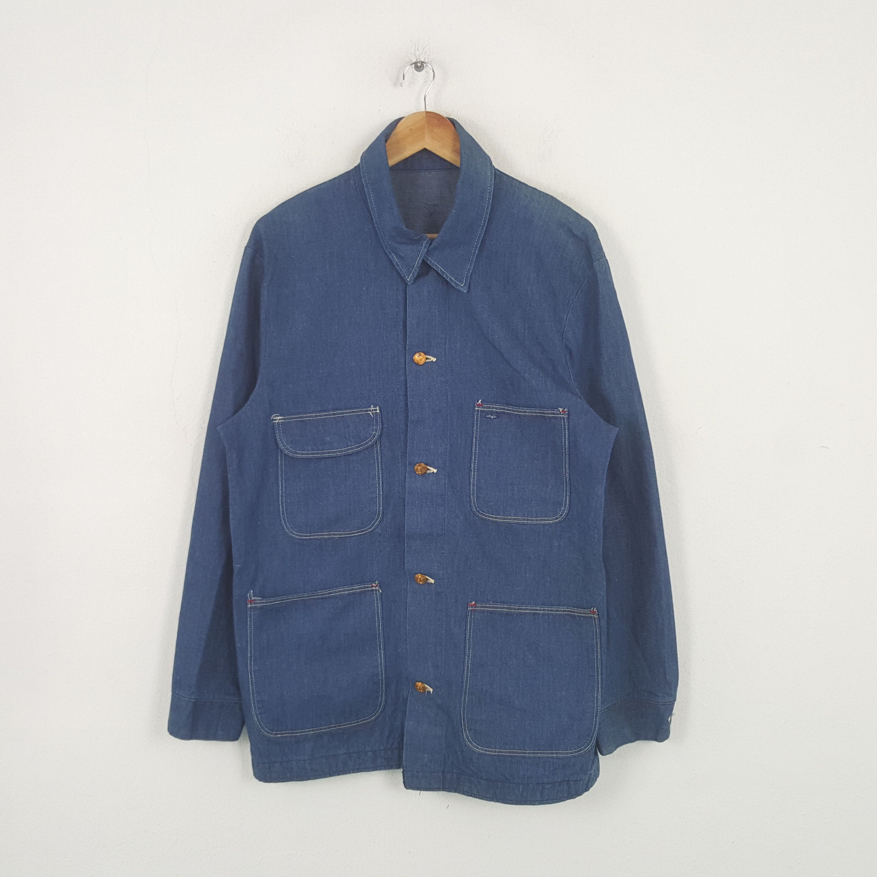 Vintage Vintage Japanese Brand Shirts Jacket Like Levi's RR9 Size US L / EU 52-54 / 3 - 1 Thumbnail