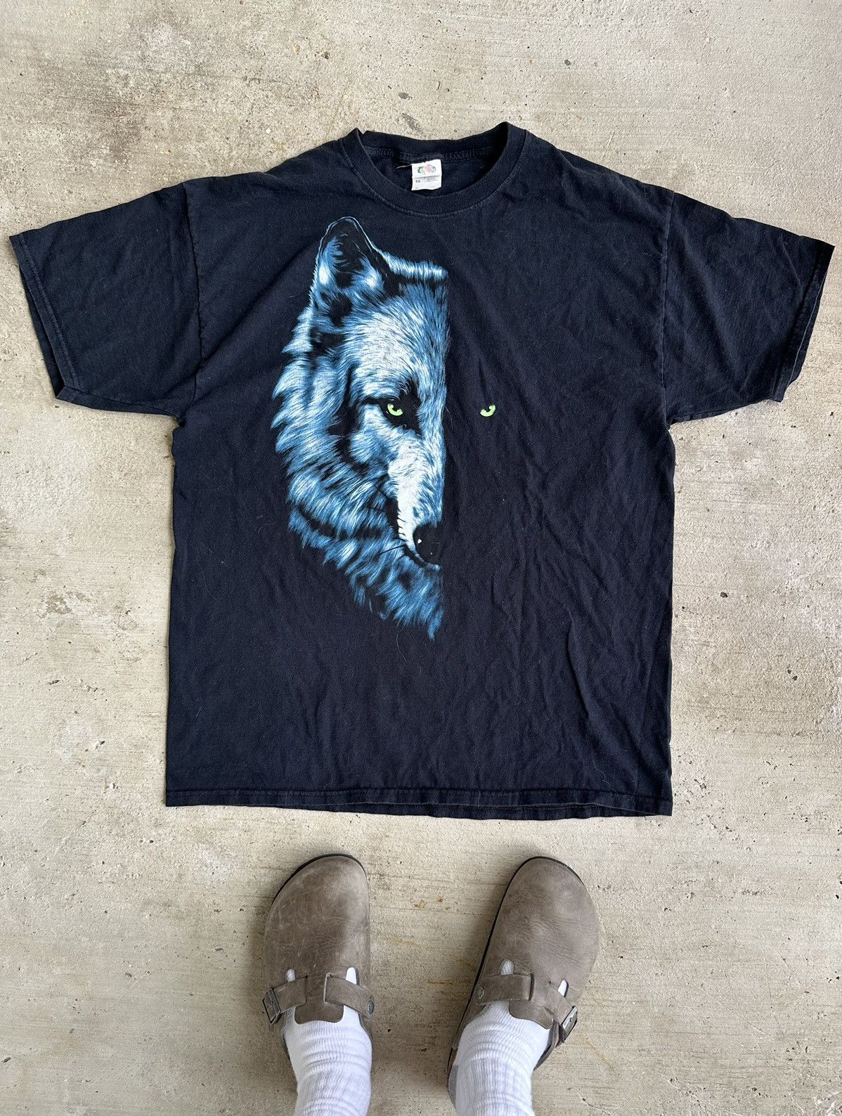 Vintage Vintage Wolf 2 Wolves T Shirt Size US L / EU 52-54 / 3 - 1 Thumbnail