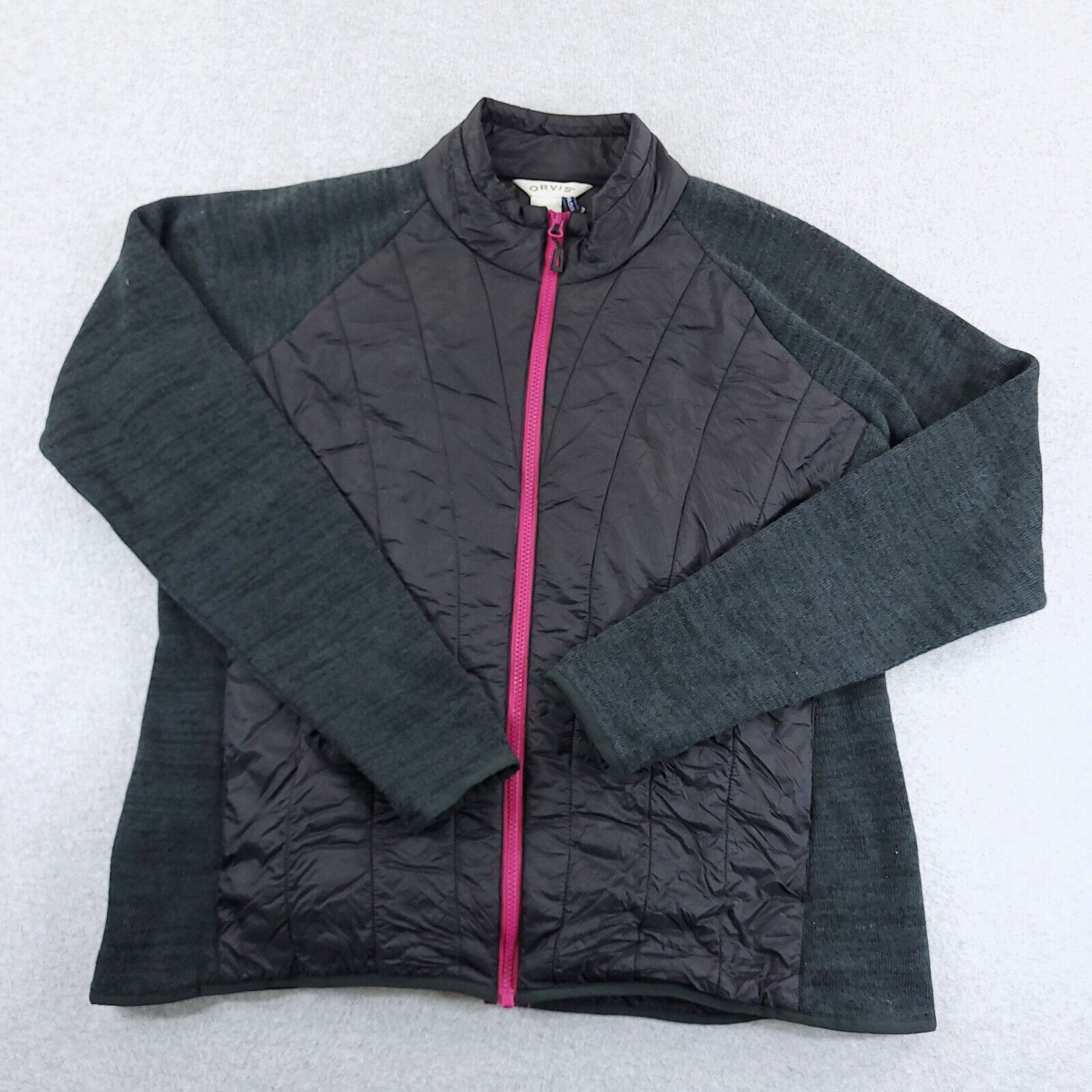Veste Cardigan Orvis Femme En Laine - Taille 6, Noir, Boutonnage Devant - Occasion Très Bon état