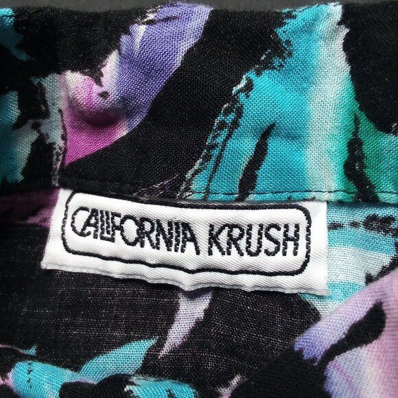 Vintage Vintage 90s California Krush Fish Hawaiian Shirt Size US L / EU 52-54 / 3 - 3 Thumbnail
