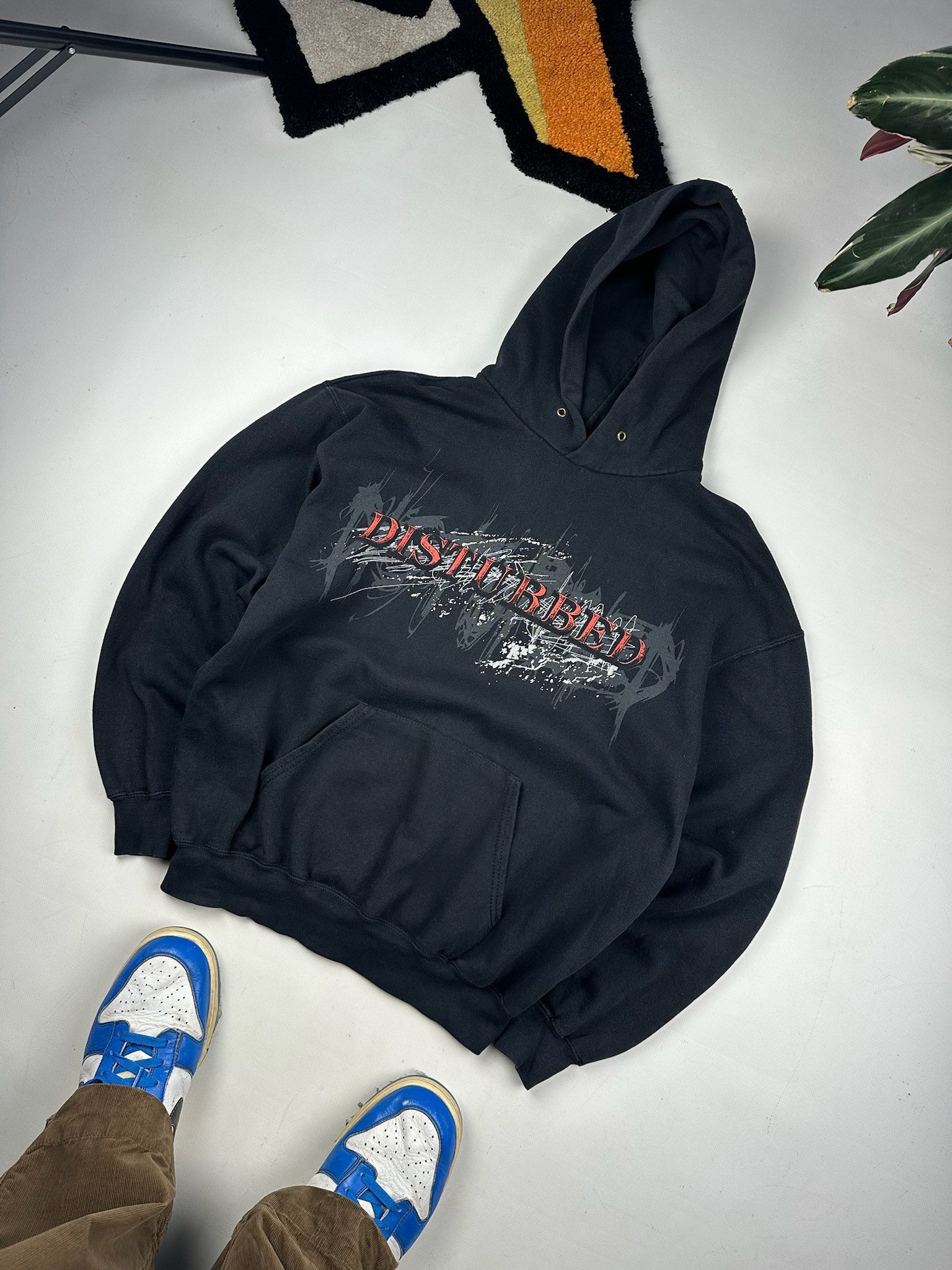 Band Tees Vintage Disturbed Band Black Hoodie (System of a Down) Size US M / EU 48-50 / 2 - 6 Thumbnail