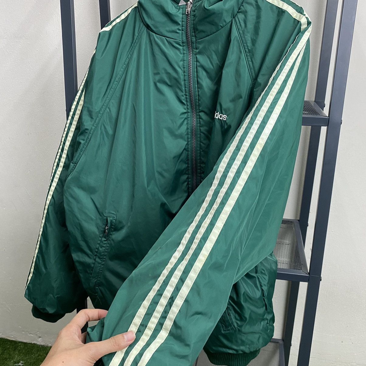 Adidas × Vintage VINTAGE‼️Adidas Trefoil Embroided Reversible Hoodie Size US XL / EU 56 / 4 - 19 Thumbnail