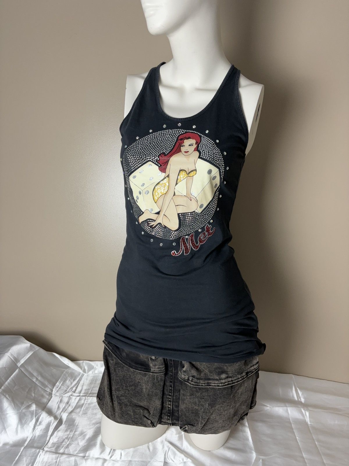 Other Met Italian printed glamour girl long tank top tunic Size S / US 4 / IT 40 - 4 Thumbnail