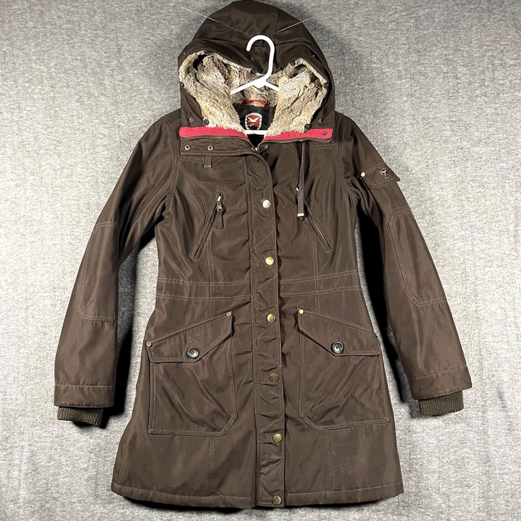 Madison VINTAGE 1 Madison Expedition Coat Womens XS Brown Heritage Collection Faux Fur Parka Size XS / US 0-2 / IT 36-38 - 2 Thumbnail