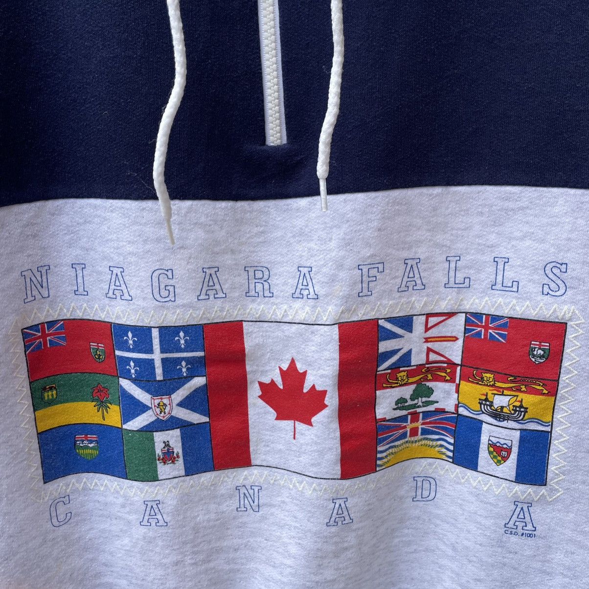 Vintage 🔥Vintage Niagara Falls Canada Flag half Zipper Sweatshirts Size US M / EU 48-50 / 2 - 5 Thumbnail