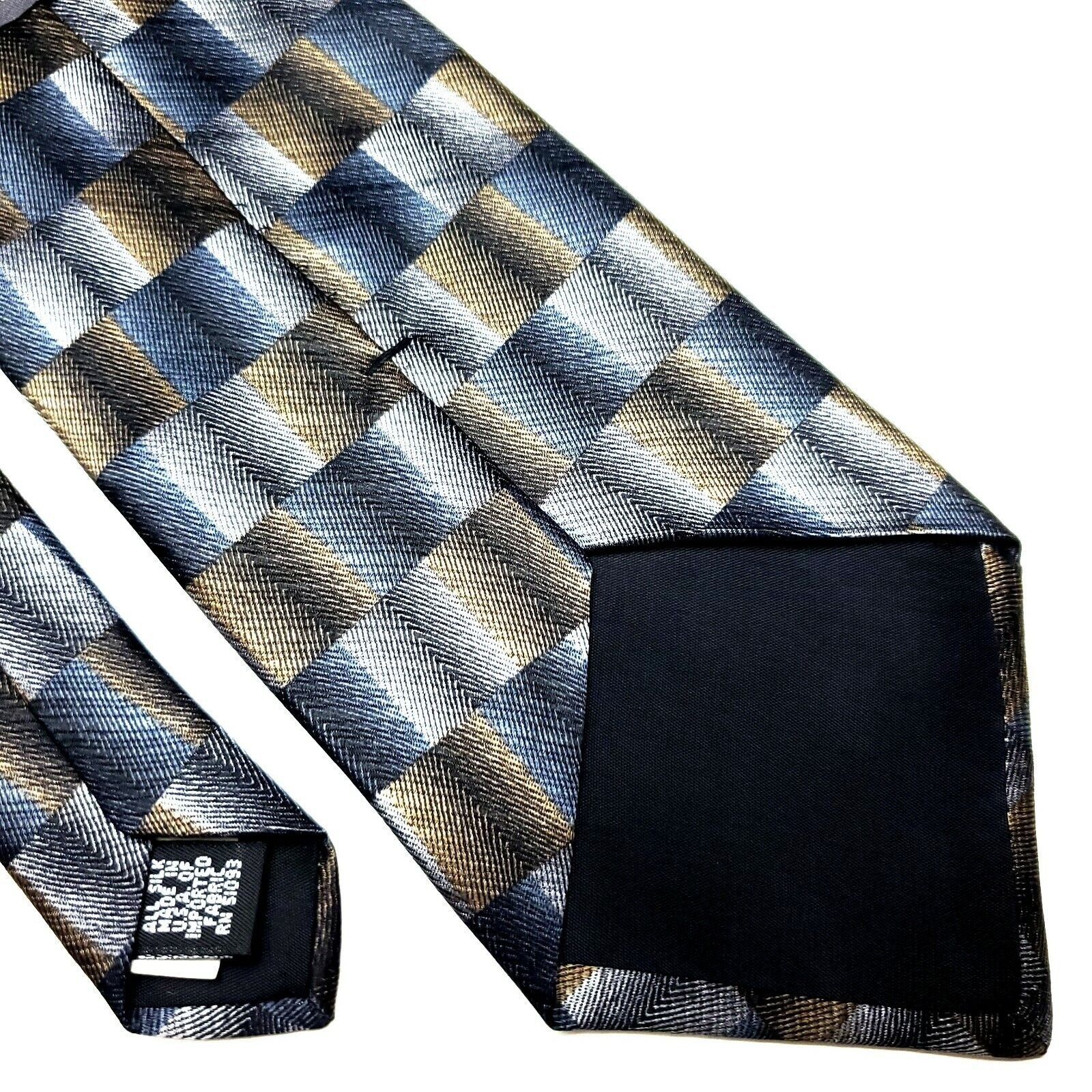 Designer Alexander Lloyd Menswear Blue Brown Long Wide Size ONE SIZE - 5 Thumbnail
