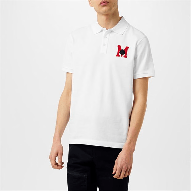 Moncler Embroidered Monogram Polo Shirt Size US XL / EU 56 / 4 - 5 Thumbnail