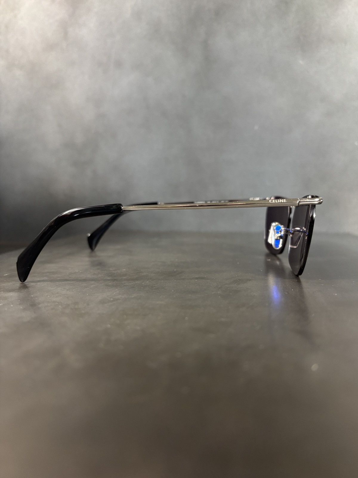 Vintage Metal Half Rim Sunglasses Celine Style Designer CL 40307U Size ONE SIZE - 7 Thumbnail