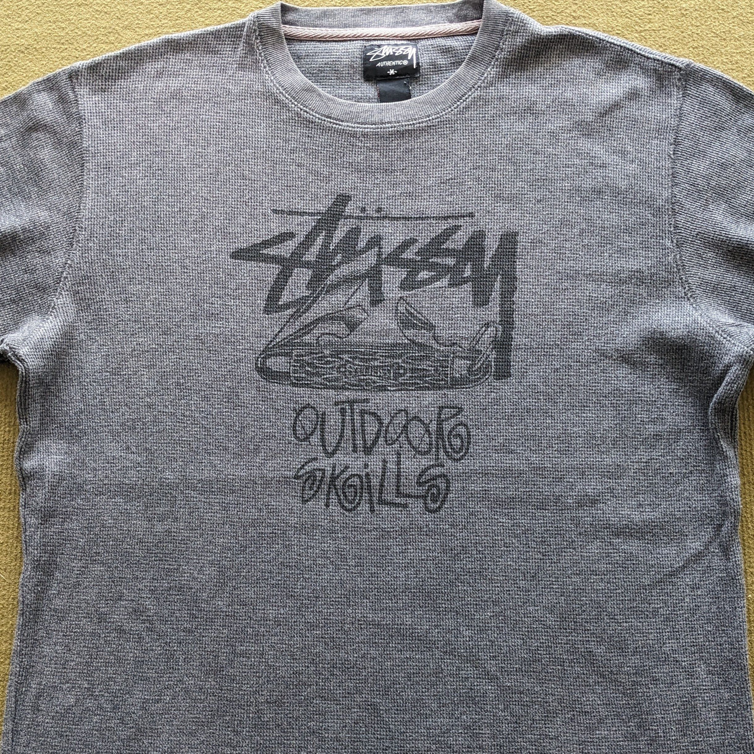 Stussy Vintage STUSSY Outdoor Skills Streetwear Sweatshirt Size US L / EU 52-54 / 3 - 2 Thumbnail
