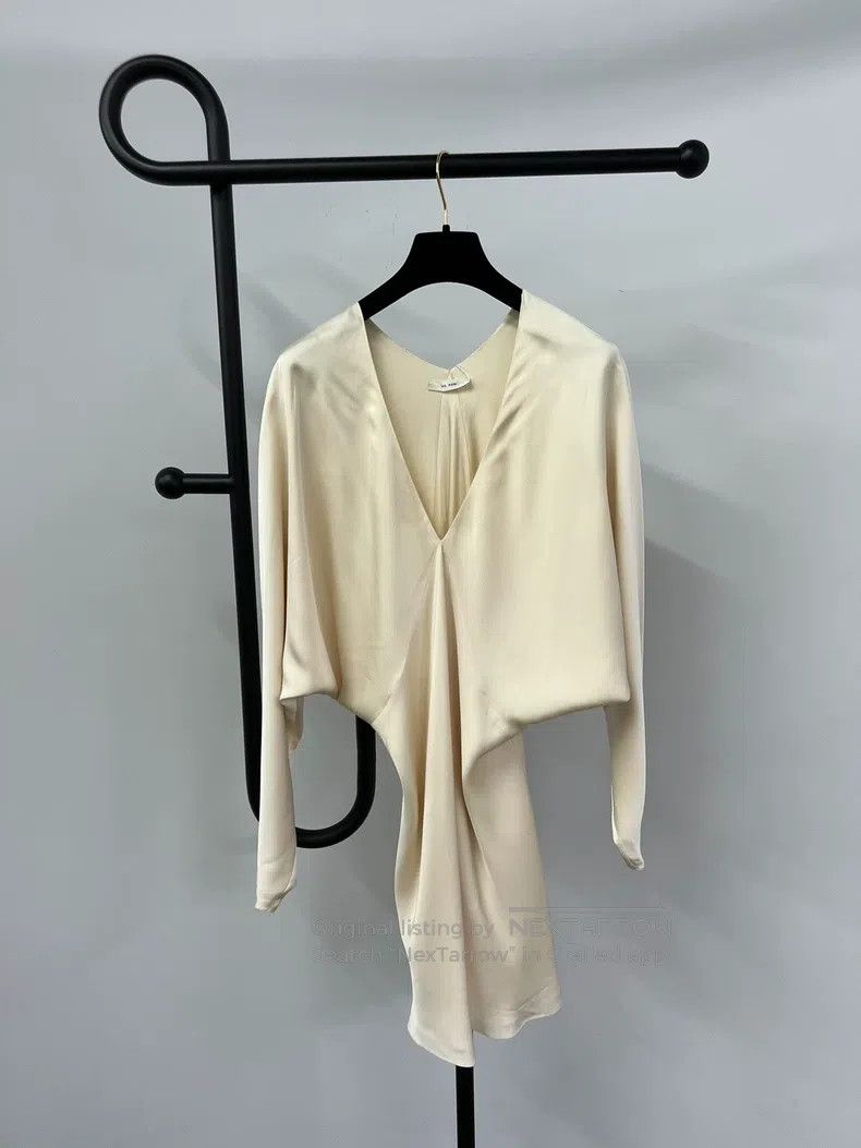 The Row The Row Champagne silk dress Size S / US 4 / IT 40 - 1 Thumbnail