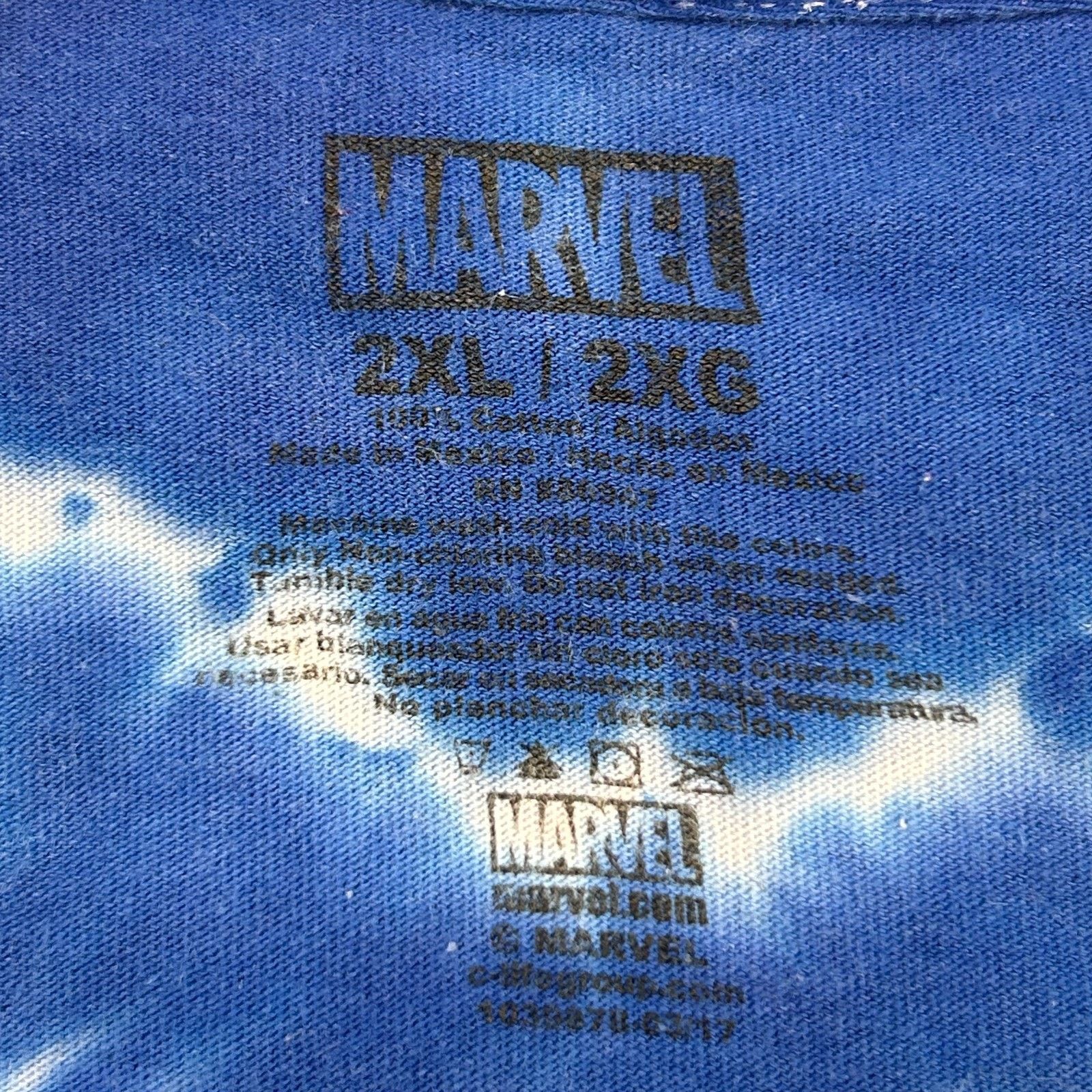 Marvel Comics The Punisher T Shirt Blue Tie Dye Marvel Comics USA 2XL XXL Size US XXL / EU 58 / 5 - 4 Thumbnail
