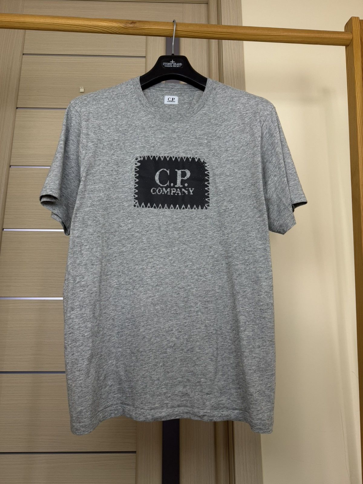 C.P. Company C.P. Company Jersey Box Logo Label Short Sleeve T Shirt Size US XL / EU 56 / 4 - 3 Thumbnail