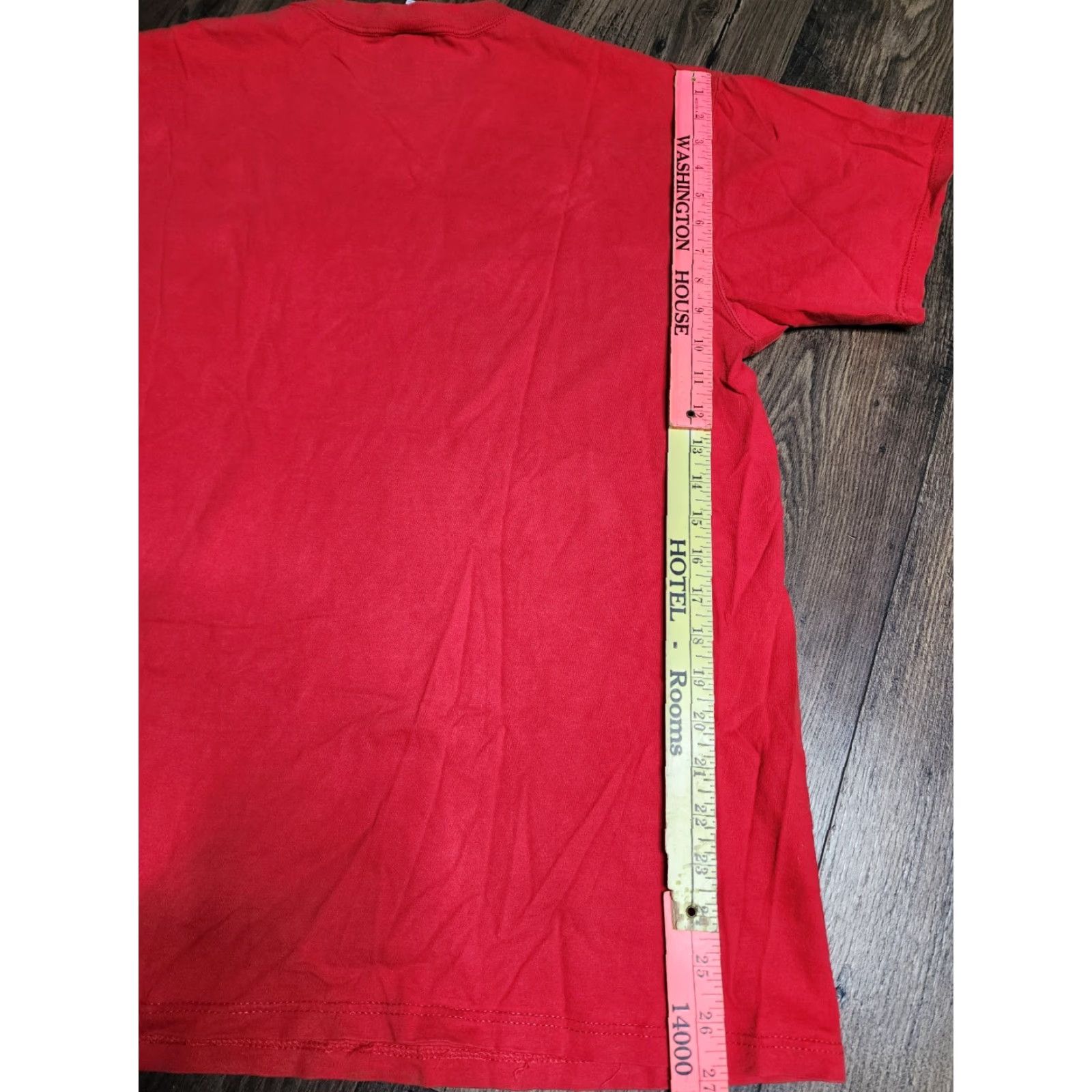 Russell Athletic VINTAGE Russell Athletic T-Shirt Men L Red 90s Short Sleeve Crew Neck Pocket Cotton Size US L / EU 52-54 / 3 - 2 Thumbnail