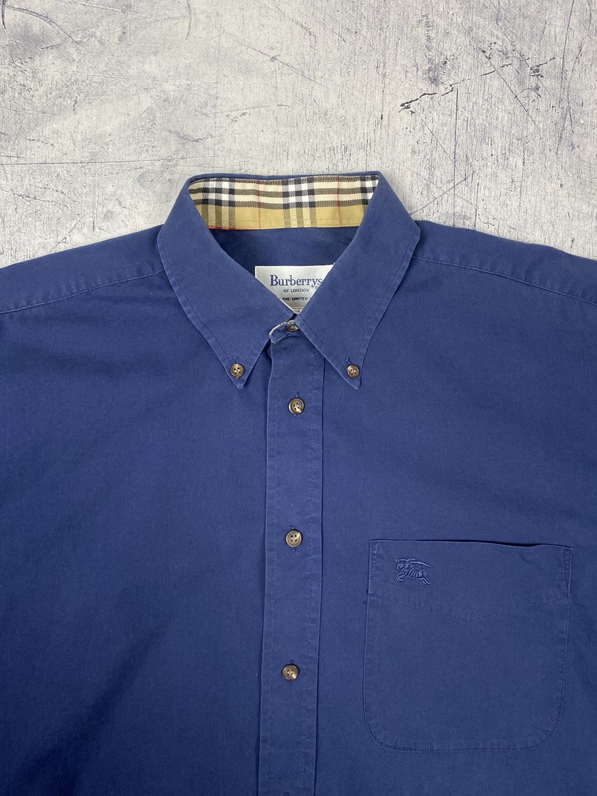 Burberry × Vintage Vintage 90 Burberry Nova Check Designer Button Up Shirt Size US M / EU 48-50 / 2 - 6 Thumbnail