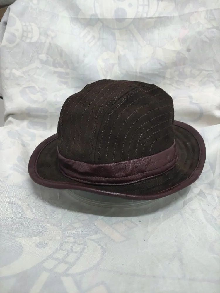 Vera Pelle VERA PELLE VINTAGE LEATHER HAT Size ONE SIZE - 8 Thumbnail