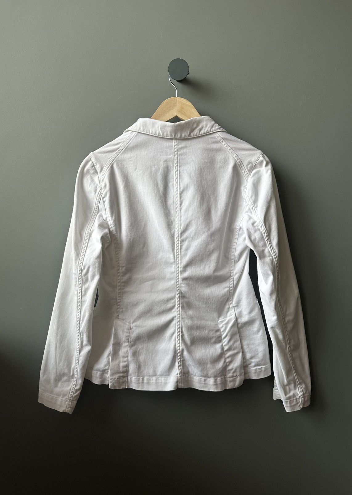 Aspesi Aspesi White Cotton Blazer Size 42 Size M / US 6-8 / IT 42-44 - 5 Thumbnail