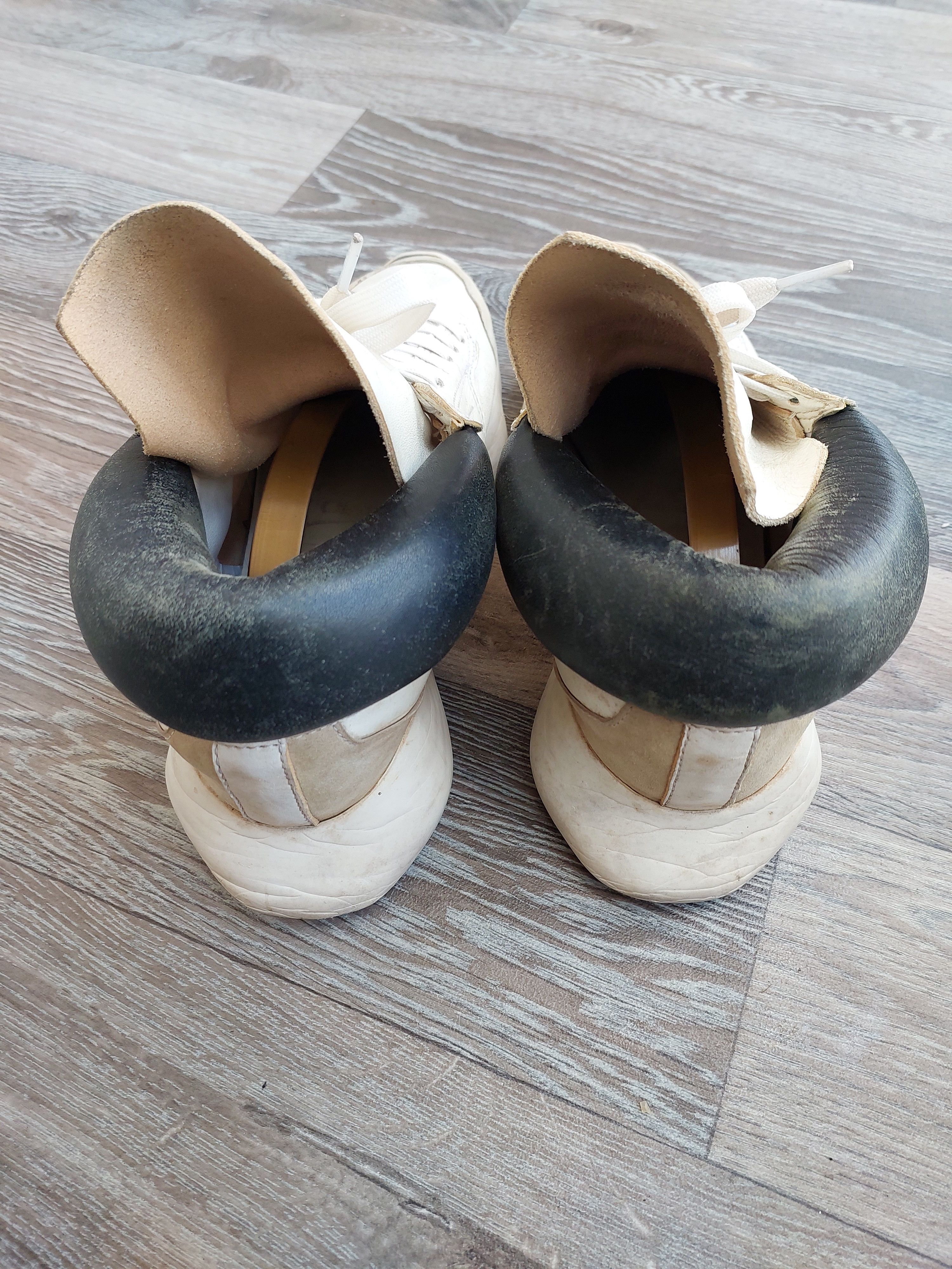Adidas × Rick Owens Adidas x Rick Owens 'Ro Runner' sneaker in cream leather. Size US 9 / EU 42 - 5 Thumbnail