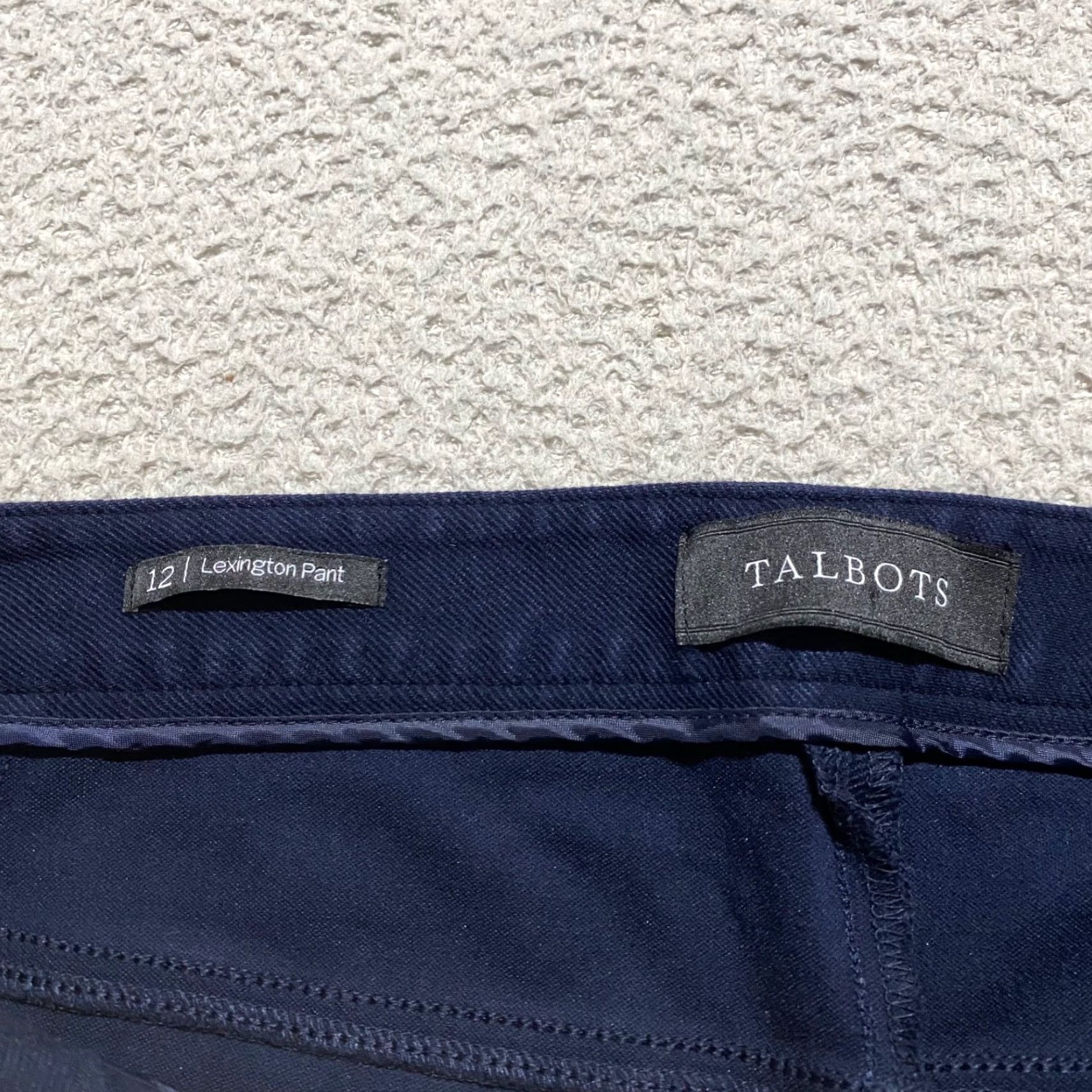 Talbots Talbots Blue Lexington Skinny Ankle Pants Ladies 12 Office Business Casual Formal Stretch 26in Inseam Holiday Preppy Womens Size 34" / US 12 / IT 48 - 3 Thumbnail