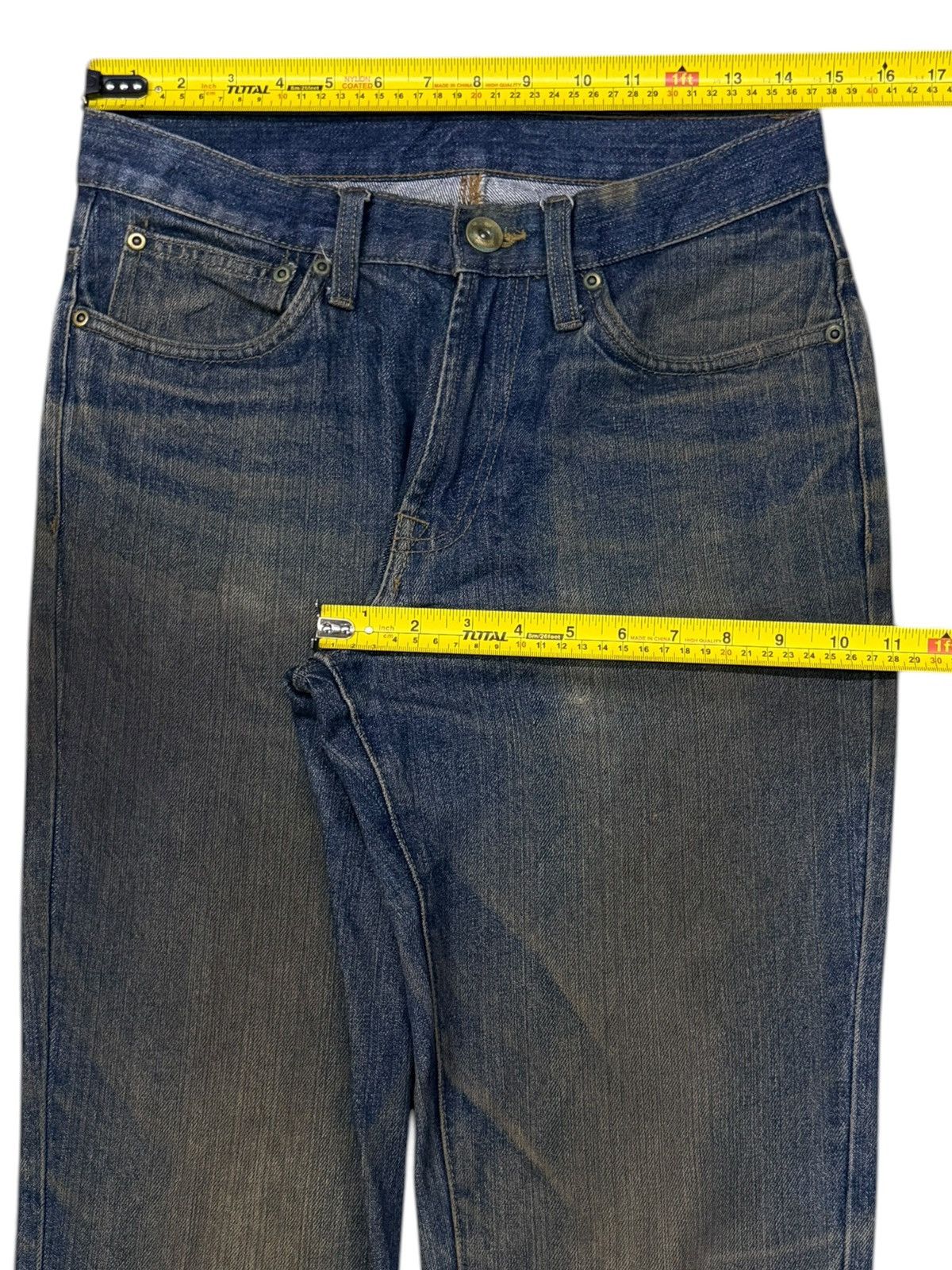 Japanese Brand Vintage Japanese Denim Jeans Y2K Vintage Fade mud wash | W29 Size US 29 - 13 Thumbnail