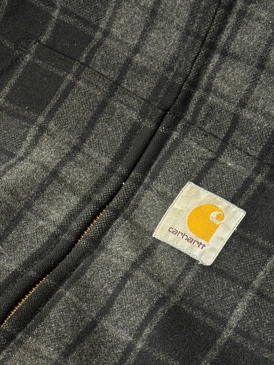 Carhartt Vintage Carhartt Active Jacket Size M Gray/Black Check Wool Size US M / EU 48-50 / 2 - 3 Thumbnail