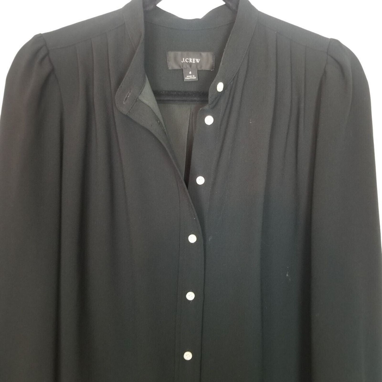 J.Crew J. Crew Womens Button Front Midi Dress 4 Classic Timeless Size S / US 4 / IT 40 - 3 Thumbnail