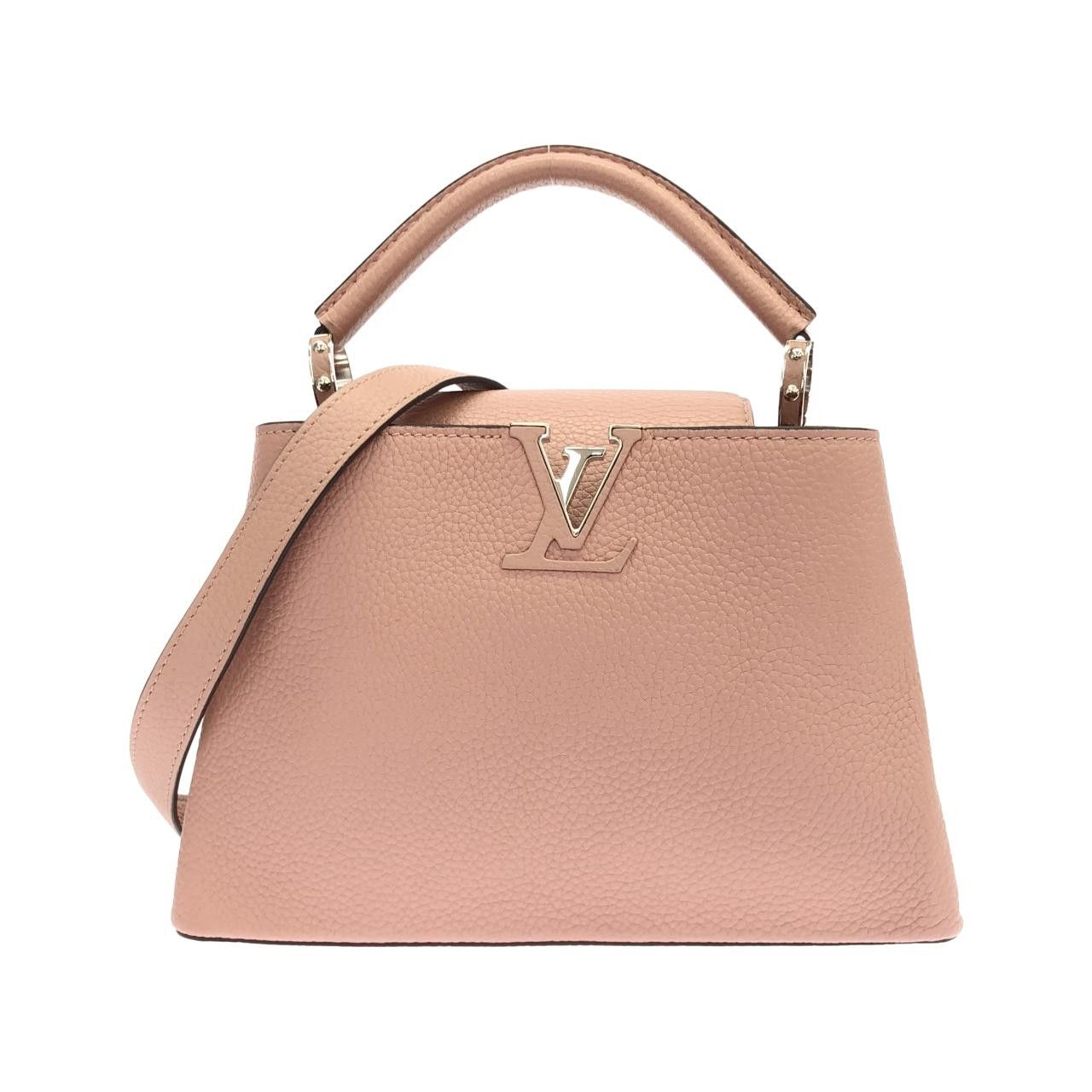 Louis Vuitton Louis Vuitton Capucines Bb Taurillon Calf Handbag Leather Handbag M94635 Duty Free For Usa, Women's