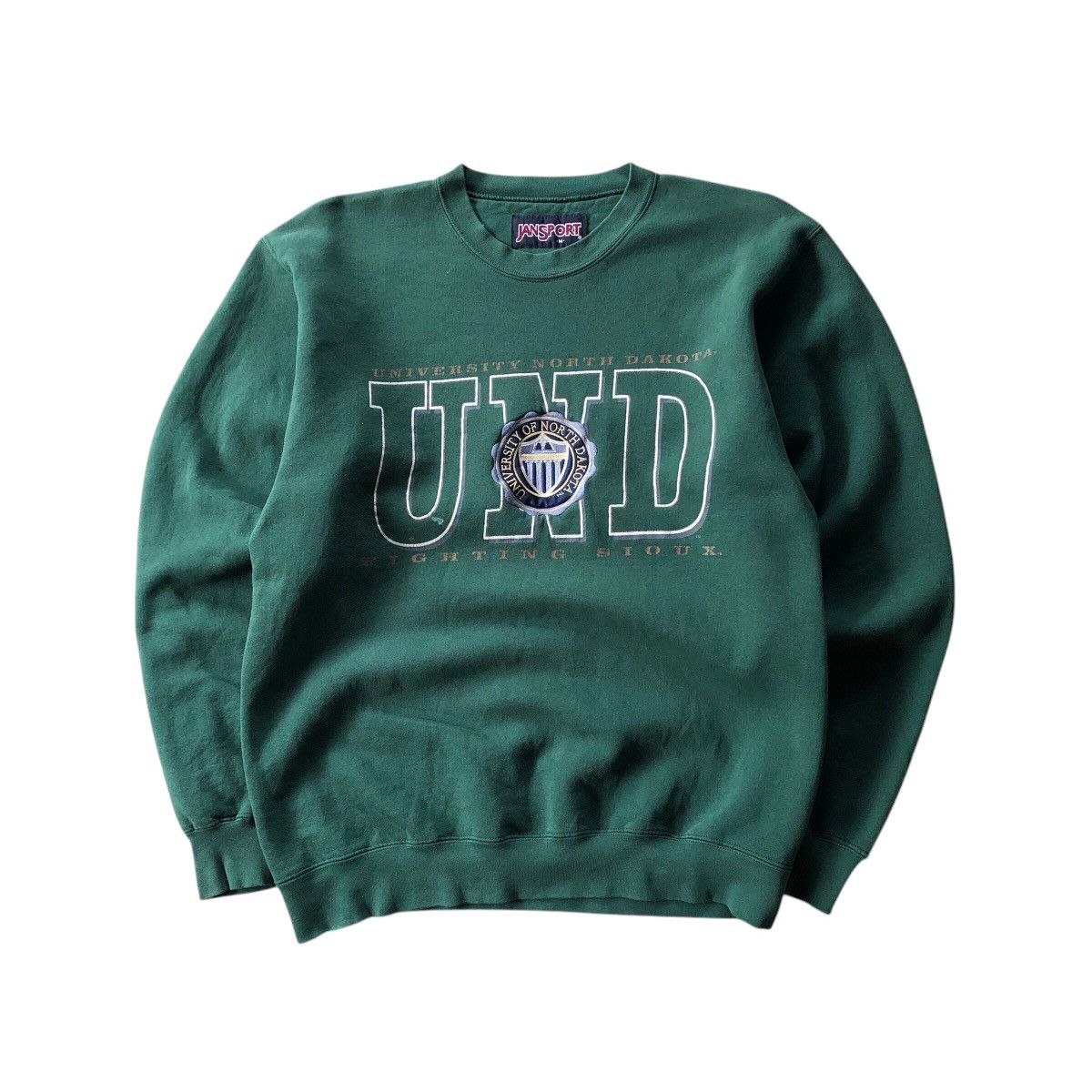 Jansport × Vintage JANSPORT University Of North Dakota Embroidered Sweatshirt Size US M / EU 48-50 / 2 - 1 Thumbnail