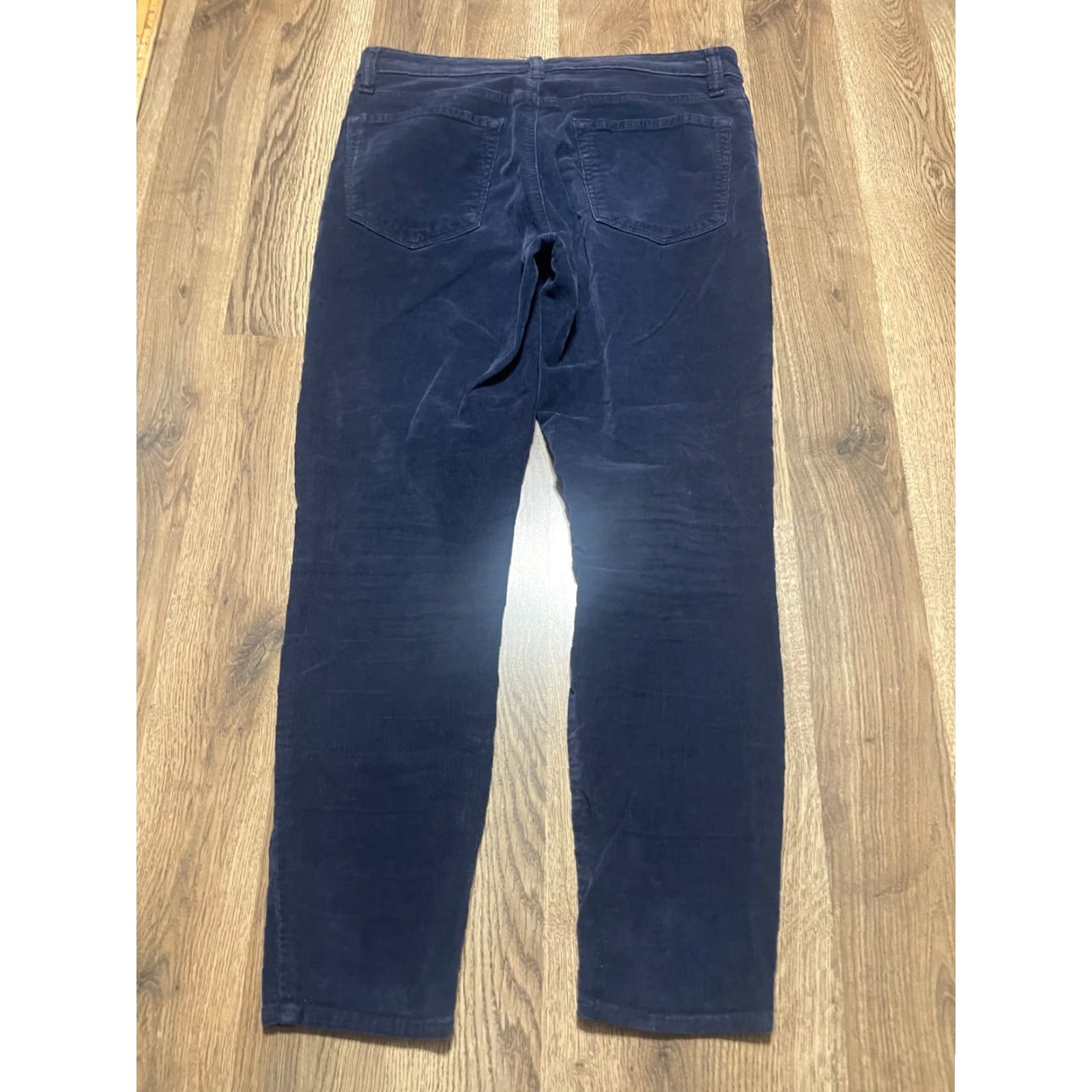 Lucky Brand Lucky Brand Pants Womens 10/30 Navy AVA Skinny Pockets Dark Wash Corduroy Size 32" / US 10 / IT 46 - 2 Thumbnail