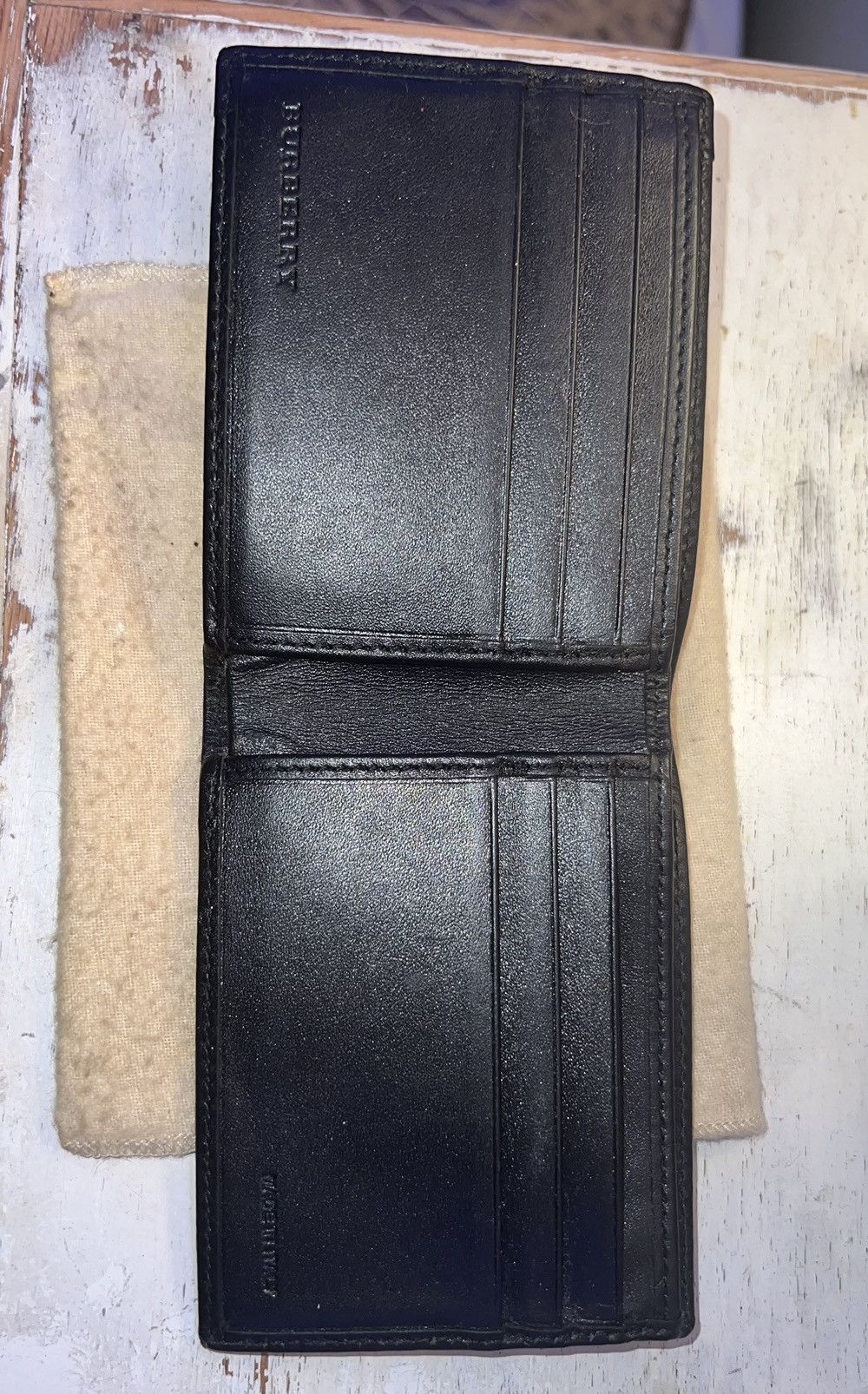 Burberry × Designer × Vintage Burberry Haymarket Check Coated Canvas Bifold Wallet Size ONE SIZE - 4 Thumbnail
