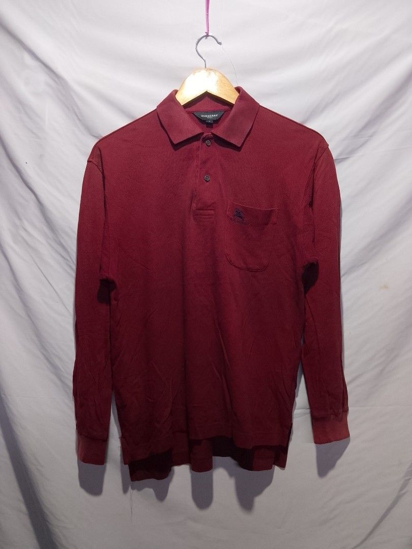 Burberry Burberry Long Sleeve Polo Pocket Tee Size US M / EU 48-50 / 2 - 1 Thumbnail