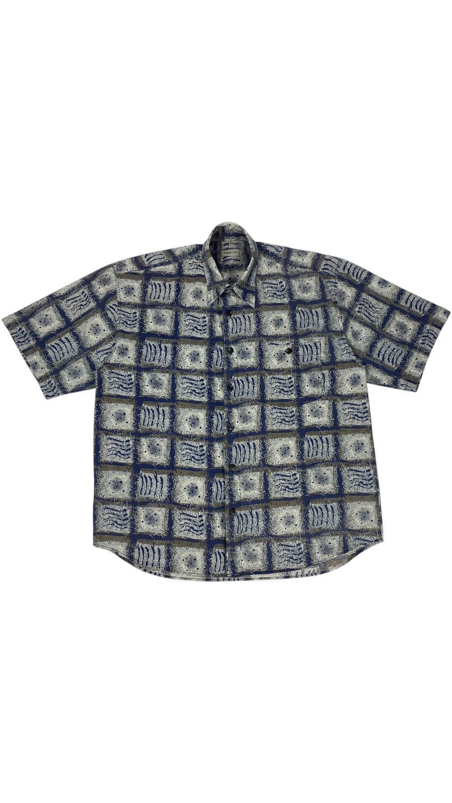 Vintage Vintage 90s Ancient Abstract Crazy Hawaiian Festival Shirt Size US XL / EU 56 / 4 - 1 Thumbnail